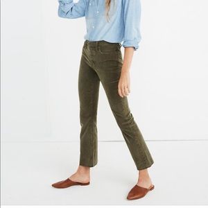 Madewell Cali Demi boot jeans in corduroy